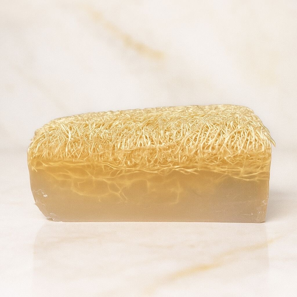 Luffa Seife mit Reis 
