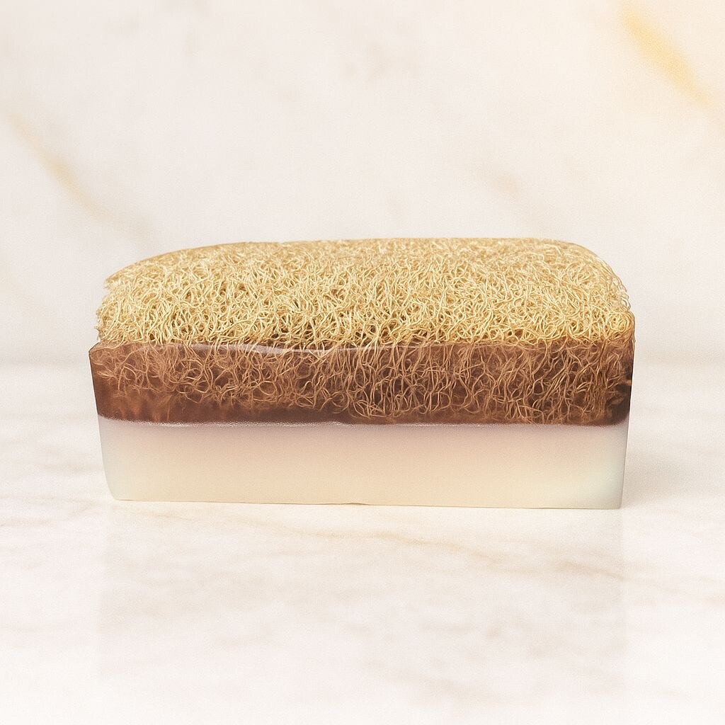 Luffa-Seife mit Ziegenmilch & Lavendel