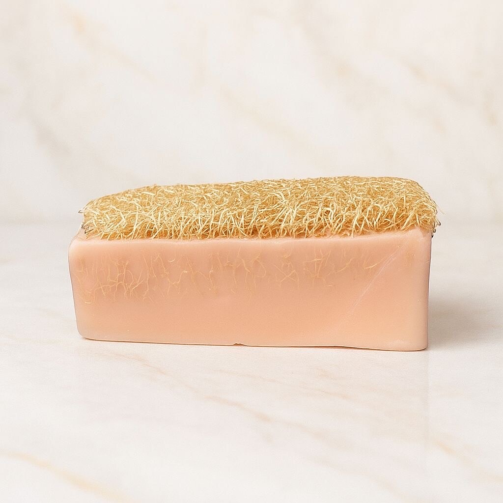 Luffa Seife mit Eselsmilch